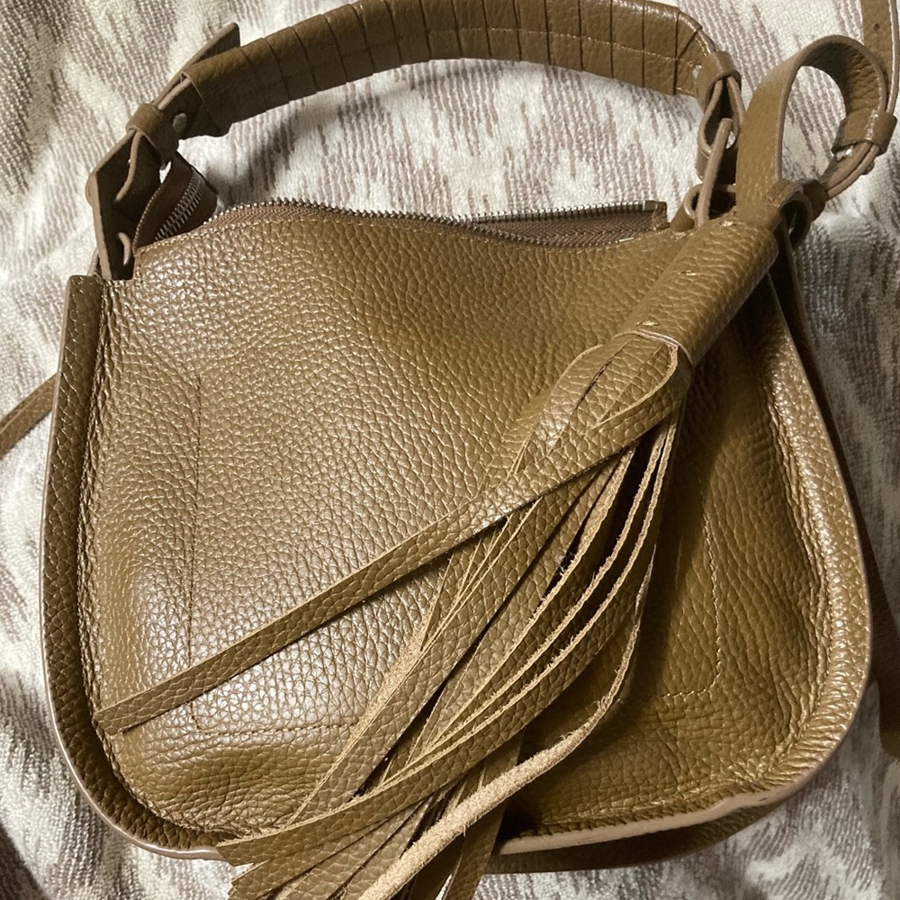 Allsaints Lea leather crossbody purse euc with tassel final! - Picture 6 of 6